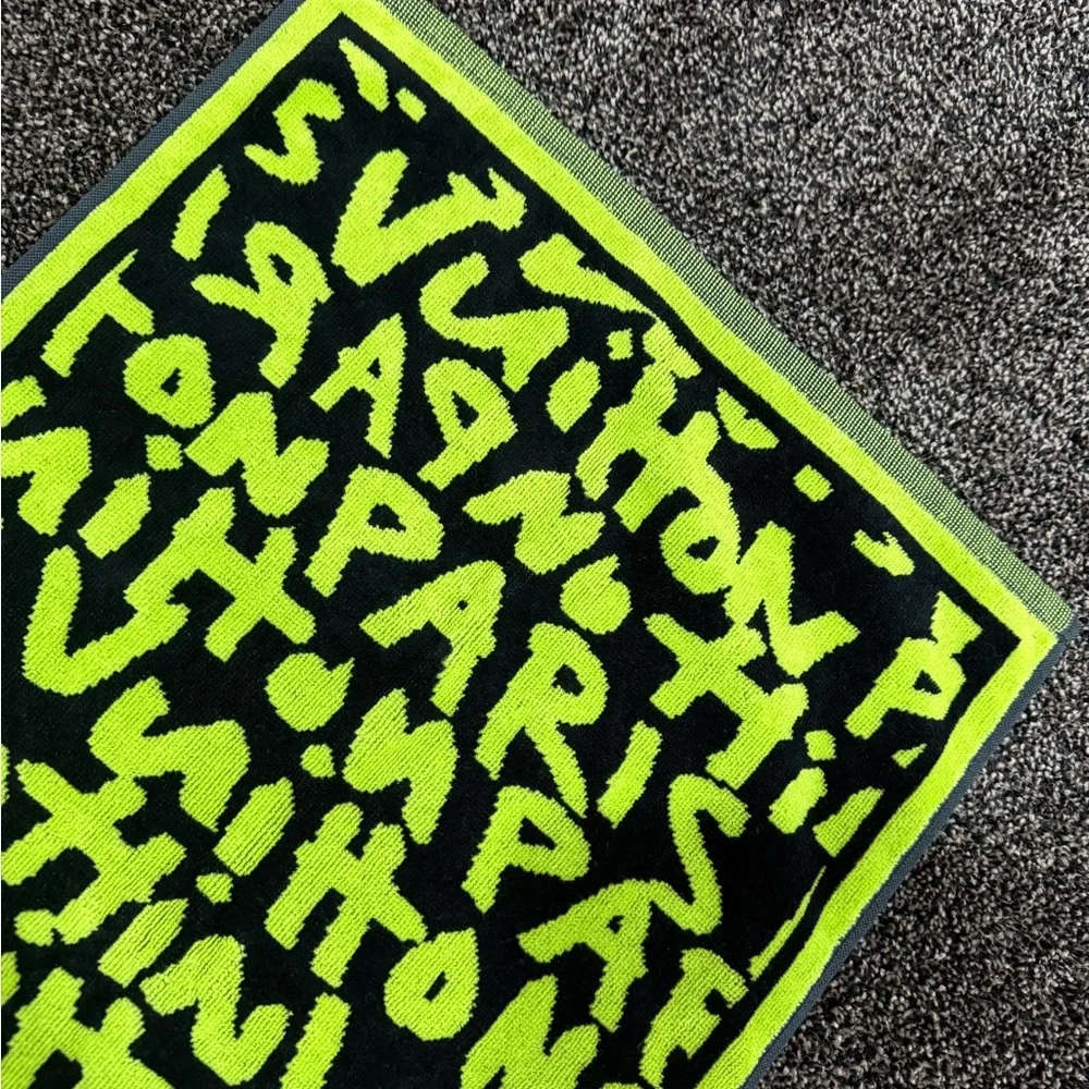 Louis Vuitton x Stephen Sprouse FW08 Graffiti Green / Black Gym Towel